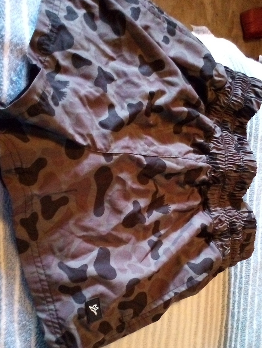 COMBAT Athletic Shorts with Camouflage Print - Black/GRAY